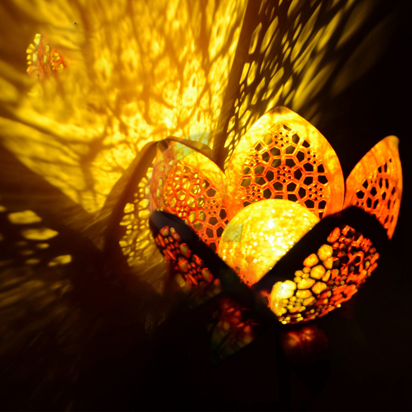 Solar LED Lotus Flower Garden Light – Decorative Outdoor Lighting for Yard and Patio