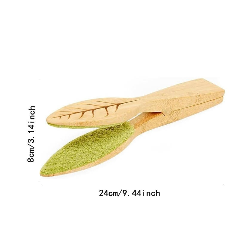 Wooden Leaf Care Tongs – Gentle Plant Cleaning Tool for Healthy Leaves