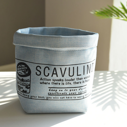 Stylish Printed Fabric Plant Pot – Multi-Use Storage Solution for Plants and Home Décor