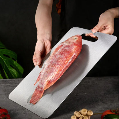 TitanBoard – Premium German 304 Stainless Cutting Surface