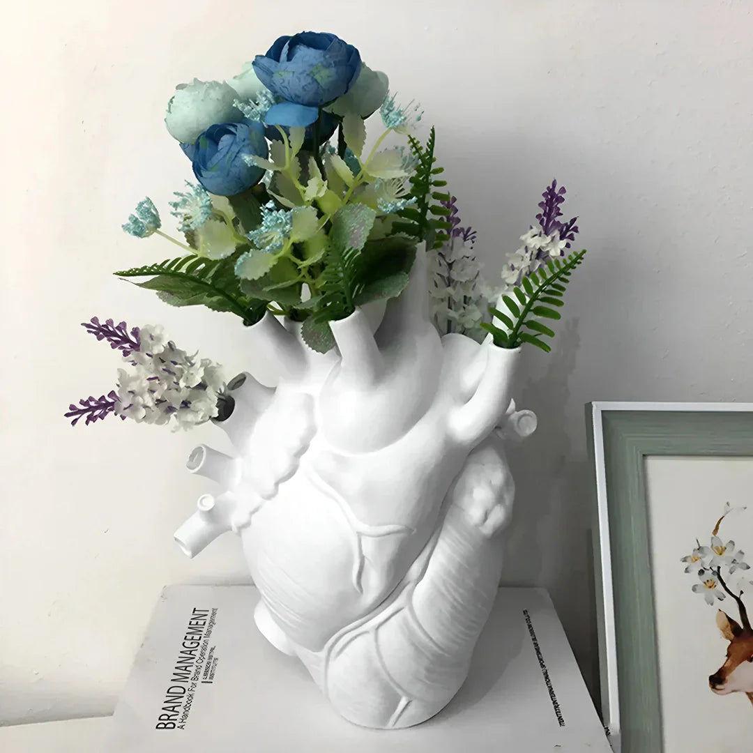 Classical Heart-Shaped Vase