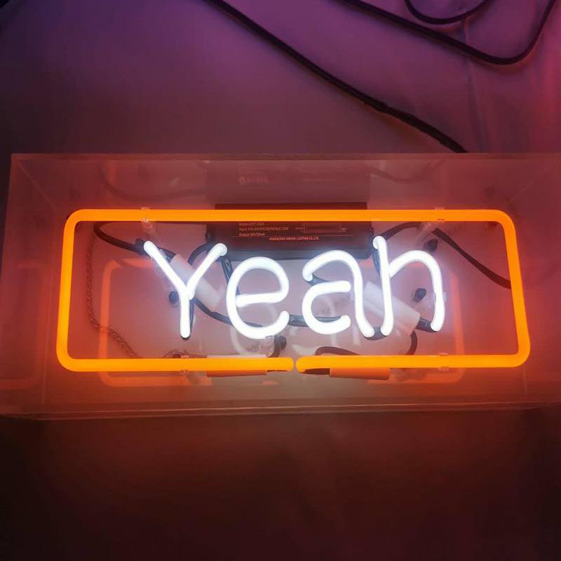 Acrylic Neon Light Sign – LED Table Lamp for Living Room & Bedroom Decor