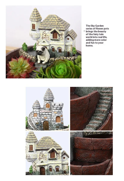 Mini Bonsai Plant Pot – Decorative Succulent Container for Micro Gardens and Landscapes