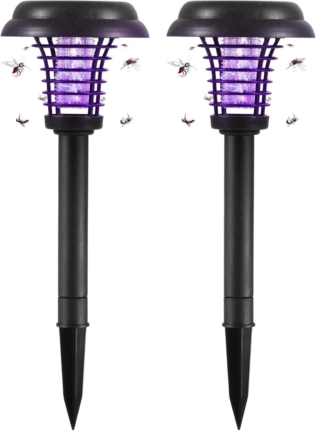 Solar Mosquito Killer Lamp with LED Light – Waterproof Insect Trap and UV Mosquito Repellent for Garden