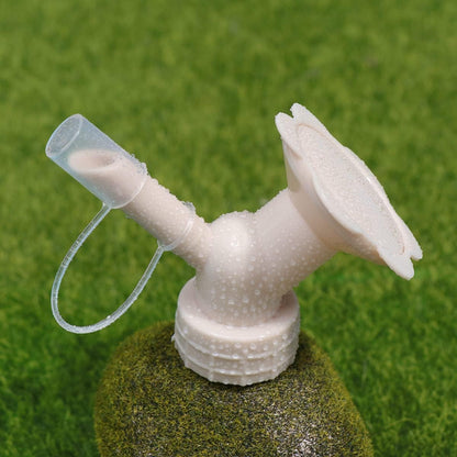 2-in-1 Double-Cap Spray Nozzle Bottle – Compact Mini Irrigation Spray Head for Garden Use
