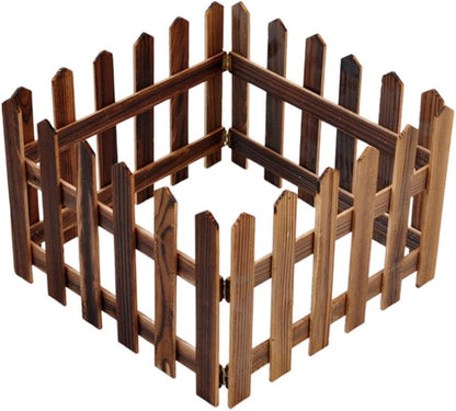 Wooden Garden Border Fence – Decorative Edging for Flower Beds and Outdoor Spaces
