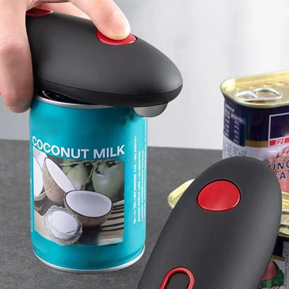 Electric Can Opener with Easy Grip Handle and One-Touch Operation