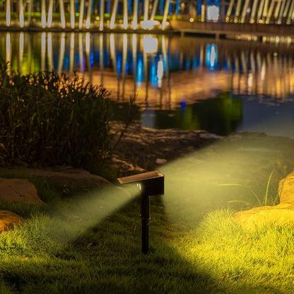 Solar LED Garden Spotlight – Outdoor Lighting with Solar Panel for Pathways and Yard