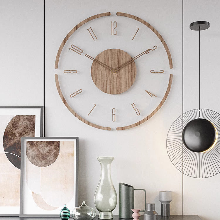 Scandinavian Style Wooden Wall Clock