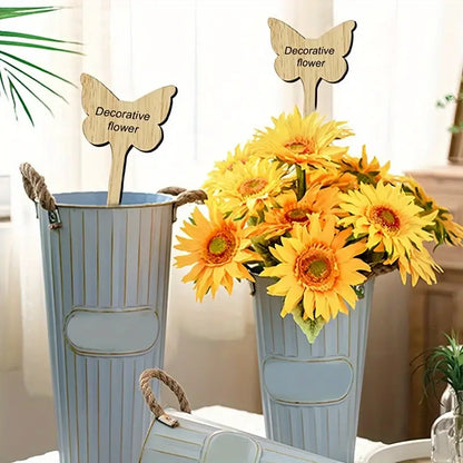 Reusable Wooden Plant Markers – Writable Labels for Garden & Balcony Herbs