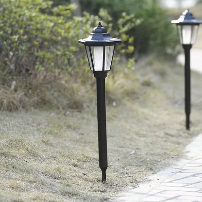 LED Solar Garden Lantern - Classic Outdoor Lamp for Patio and Garden Lighting