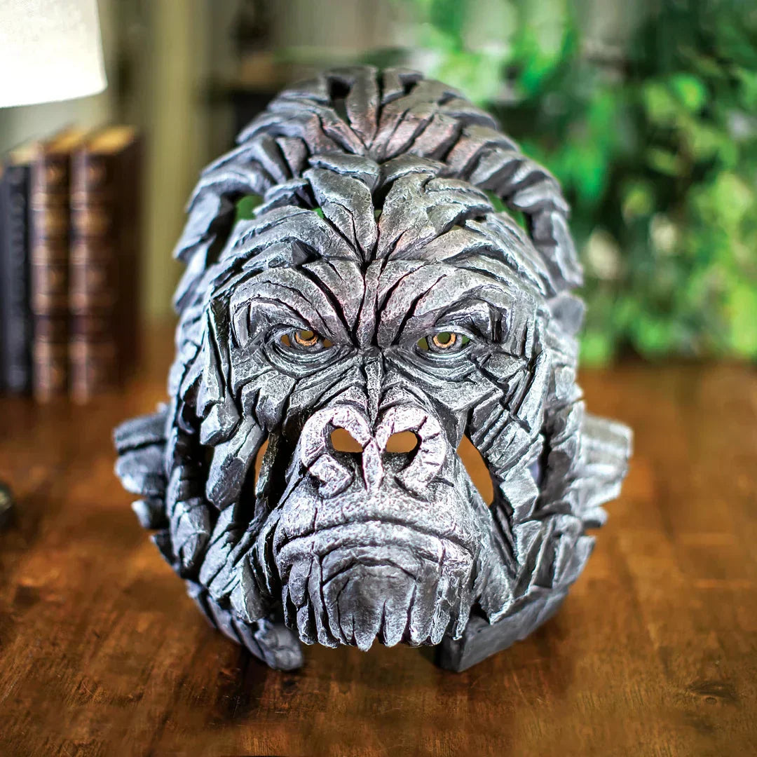 Realistic Gorilla Resin Sculpture – Unique Decorative Figure for Home or Office