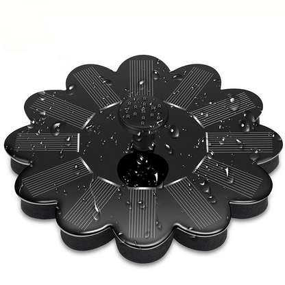 Solar-Powered Garden Fountain – Flower-Shaped Water Feature for Ponds and Pools