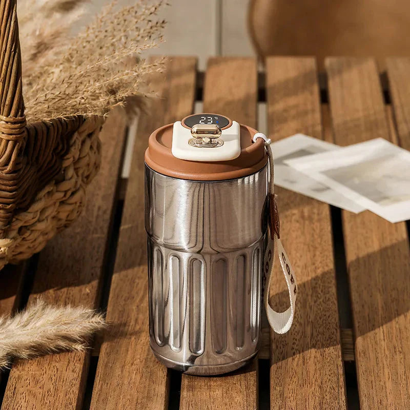 Digital Temperature Display Thermo Mug – 410ml Compact Mug for Hot and Cold Beverages