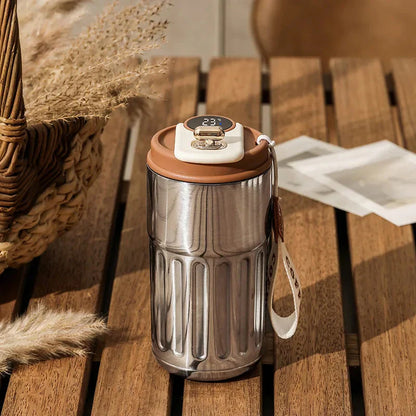 Digital Temperature Display Thermo Mug – 410ml Compact Mug for Hot and Cold Beverages