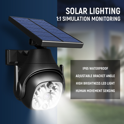 Solar LED Security Light with Motion Sensor and Fake Camera