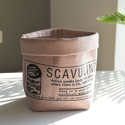 Stylish Printed Fabric Plant Pot – Multi-Use Storage Solution for Plants and Home Décor