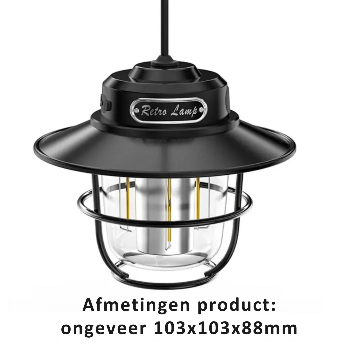 Rechargeable LED Camping Lamp with Hanging Hook