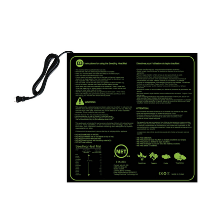 Plant Seedling Heat Mat - Temperature Regulator for Faster Germination and Growth