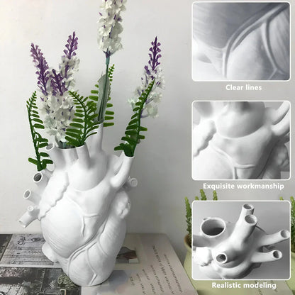 Classical Heart-Shaped Vase