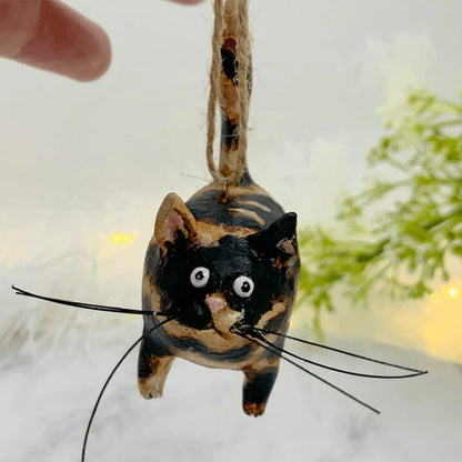 Handcrafted Whimsical Cat Ornament