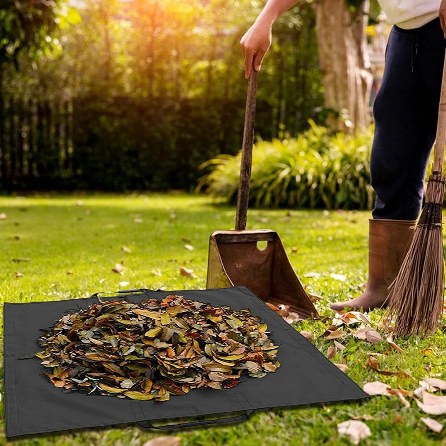 Collapsible Garden Waste Bag – Durable Collection Sack for Leaves and Debris