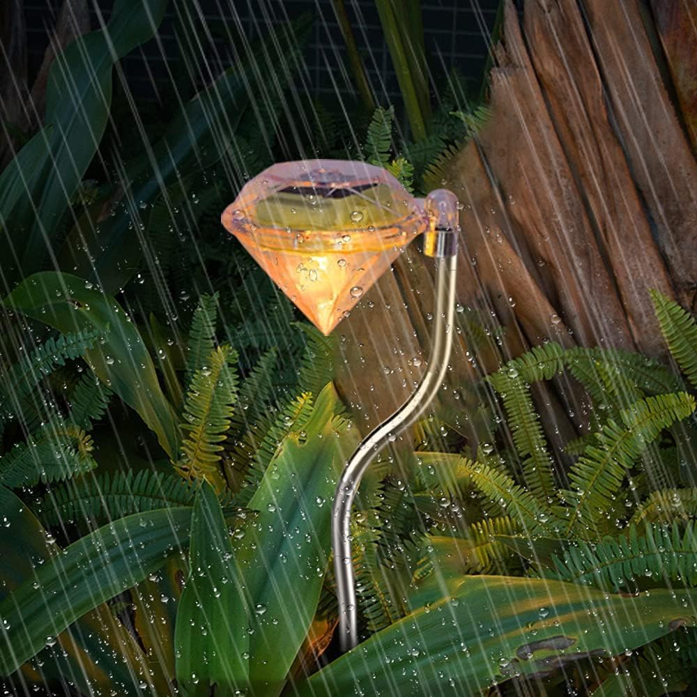 Diamond-Shaped Solar LED Garden Light – Outdoor Decorative Lamp for Illumination and Landscaping