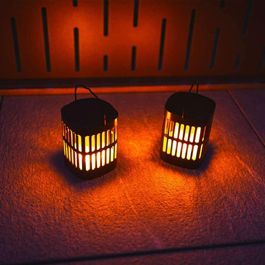 Solar LED Flame Light – Decorative Hanging Lantern for Garden and Patio Outdoor Illumination