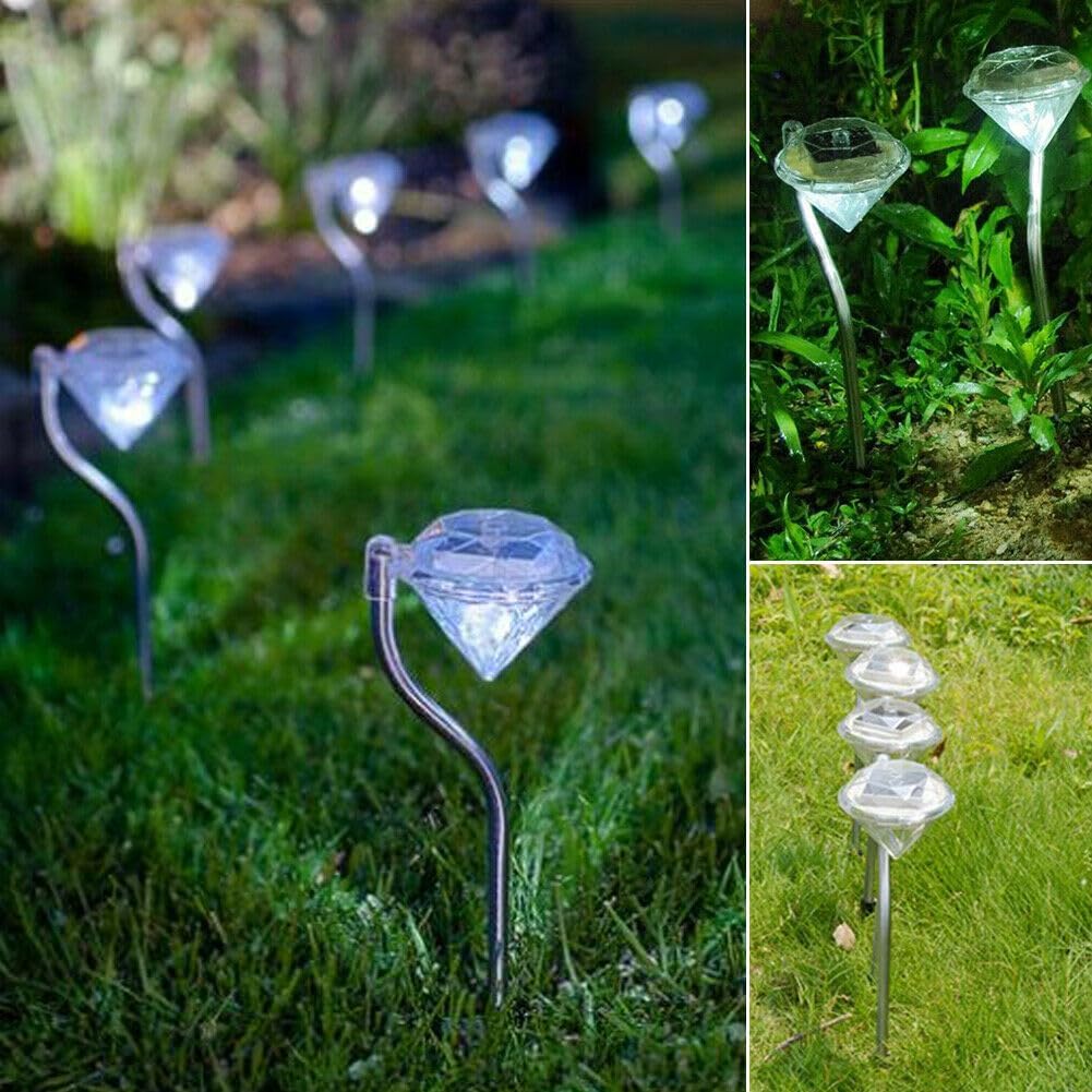 Diamond-Shaped Solar LED Garden Light – Outdoor Decorative Lamp for Illumination and Landscaping