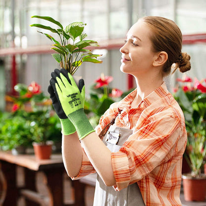 Non-Slip Gardening Gloves with Miracle Grip – Durable Work Gloves for Crafts and Outdoor Tasks