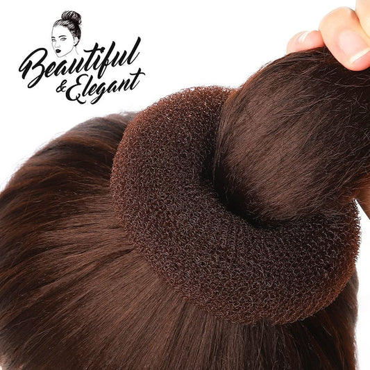 Volumizing Hair Donut Bun Maker – Set Of 7 With Accessories