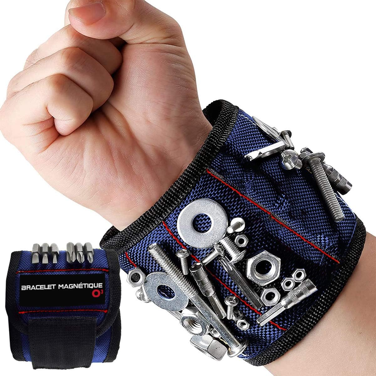 Magnetic Wrist Tool Holder - Convenient Storage for Screws, Nails, and Small Tools