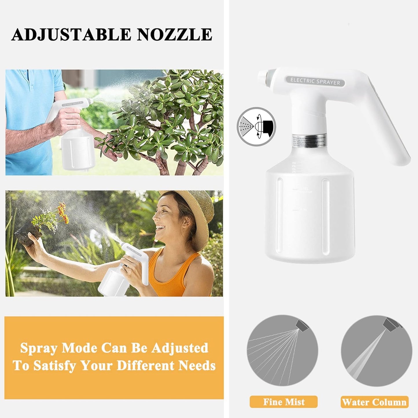 Electric Plant Watering Bottle – Automatic Spray Can with Ergonomic Handle