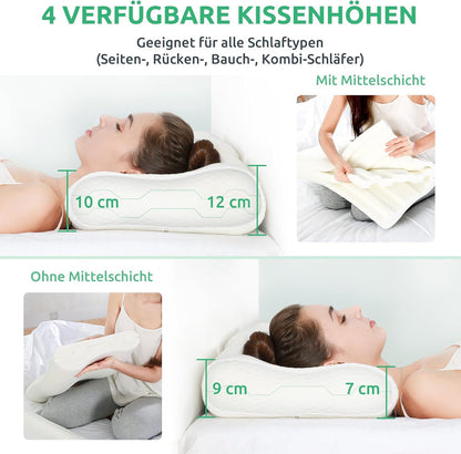 Ergonomic Memory Foam Neck Pillow for Optimal Support