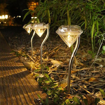 Diamond-Shaped Solar LED Garden Light – Outdoor Decorative Lamp for Illumination and Landscaping