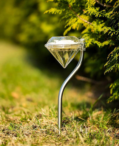 Diamond-Shaped Solar LED Garden Light – Outdoor Decorative Lamp for Illumination and Landscaping