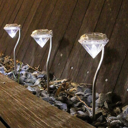Diamond-Shaped Solar LED Garden Light – Outdoor Decorative Lamp for Illumination and Landscaping