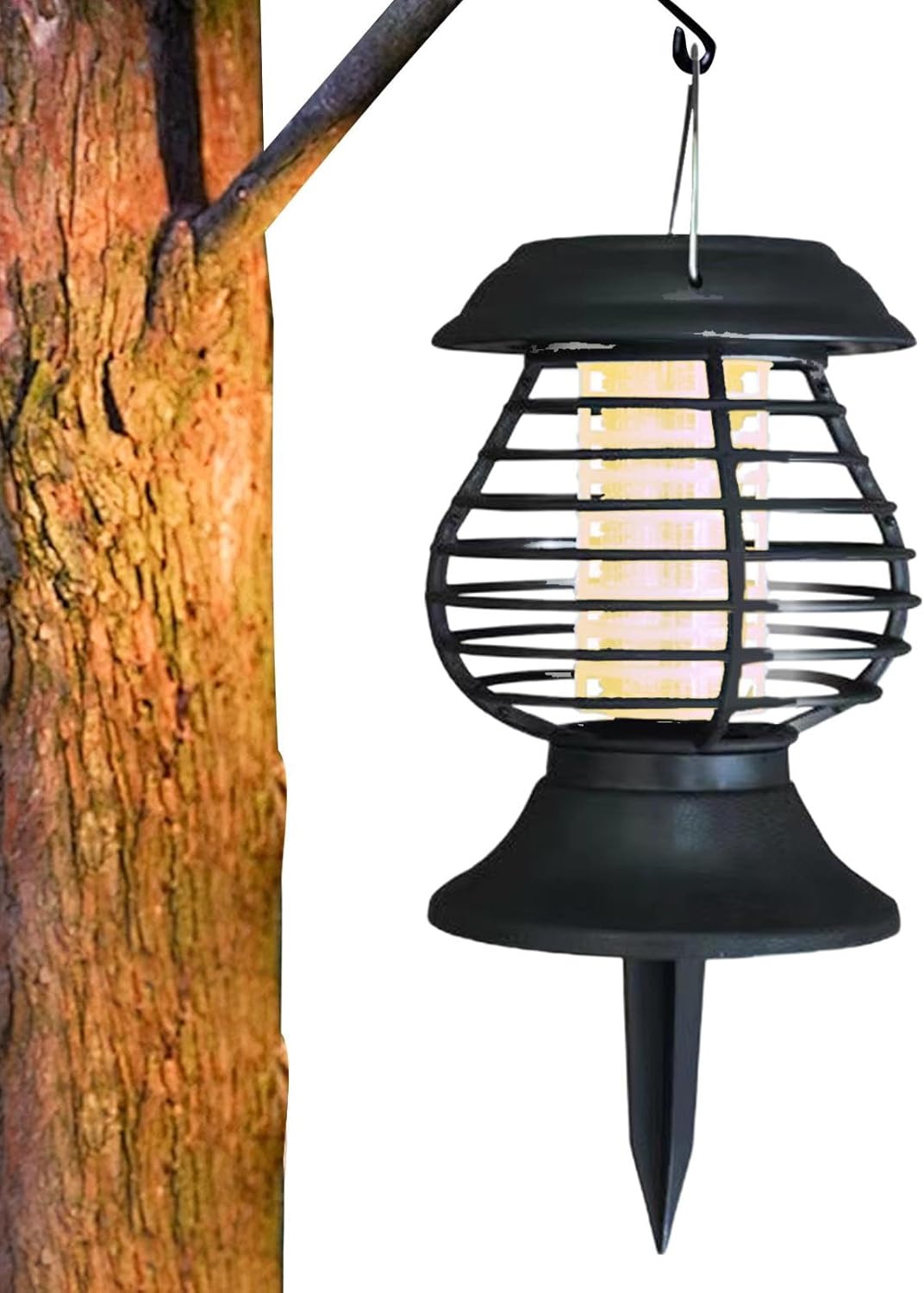 Solar-Powered Insect Repellent Lamp with LED Light - Effective Mosquito Control for Outdoors
