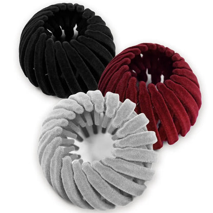 Chic Velvet Hair Clips – Set of 3