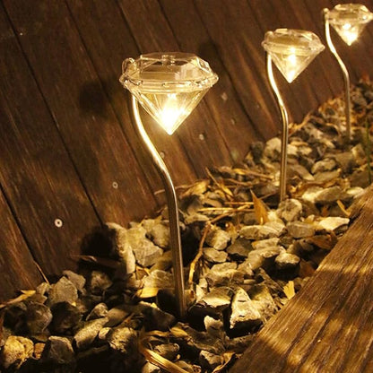 Diamond-Shaped Solar LED Garden Light – Outdoor Decorative Lamp for Illumination and Landscaping