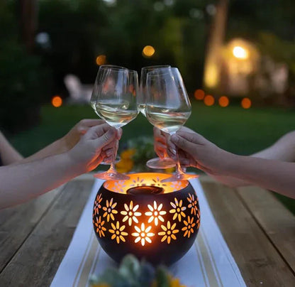 Floral LED Table Lamp - Elegant Decorative Candle Light For Stylish Home Decor