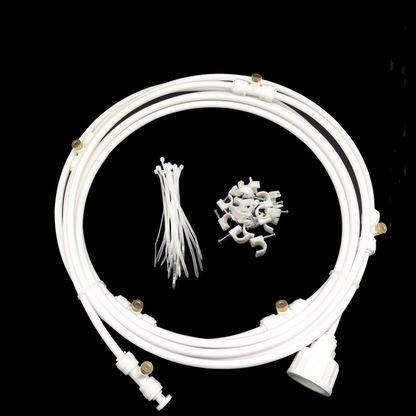 Garden Spray Irrigation System - Hose with Adjustable Nozzles for Cooling and Refreshing