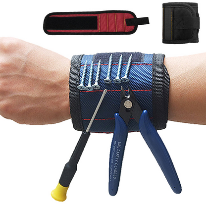Magnetic Wrist Tool Holder - Convenient Storage for Screws, Nails, and Small Tools