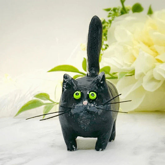 Handcrafted Whimsical Cat Ornament
