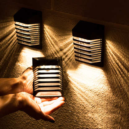 Solar LED Wall Lamp – Outdoor Solar-Powered Lighting for Garden and Patio Decoration