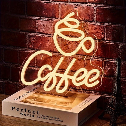 Neon LED Coffee Wall Sign – Stylish Coffee-Inspired Décor