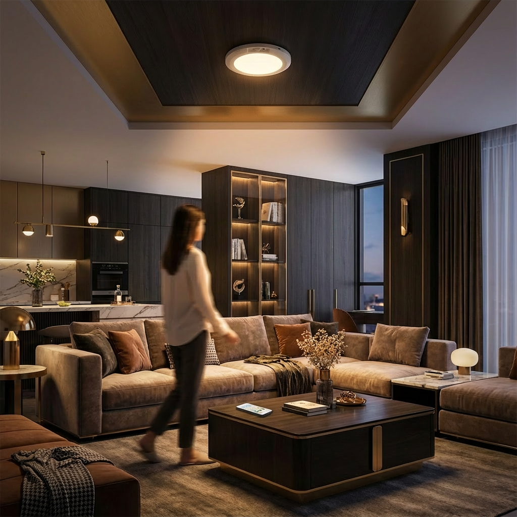 Dimmable rechargeable ceiling light with motion sensor – magnetic & wireless