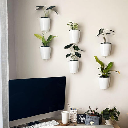 Self-Watering Wall-Mounted Plant Pot – Modern Hanging Planter for Easy Care