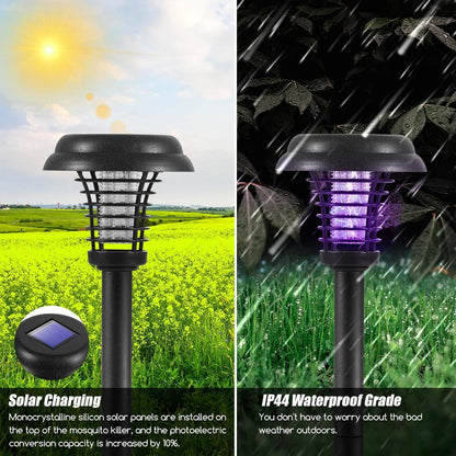 Solar Mosquito Killer Lamp with LED Light – Waterproof Insect Trap and UV Mosquito Repellent for Garden
