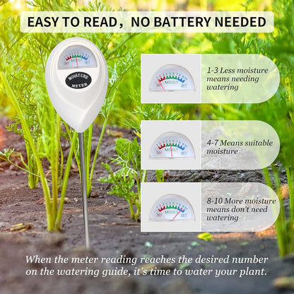 Digital Soil Moisture Meter – Accurate Water Level Tester for Plant Care and Gardening